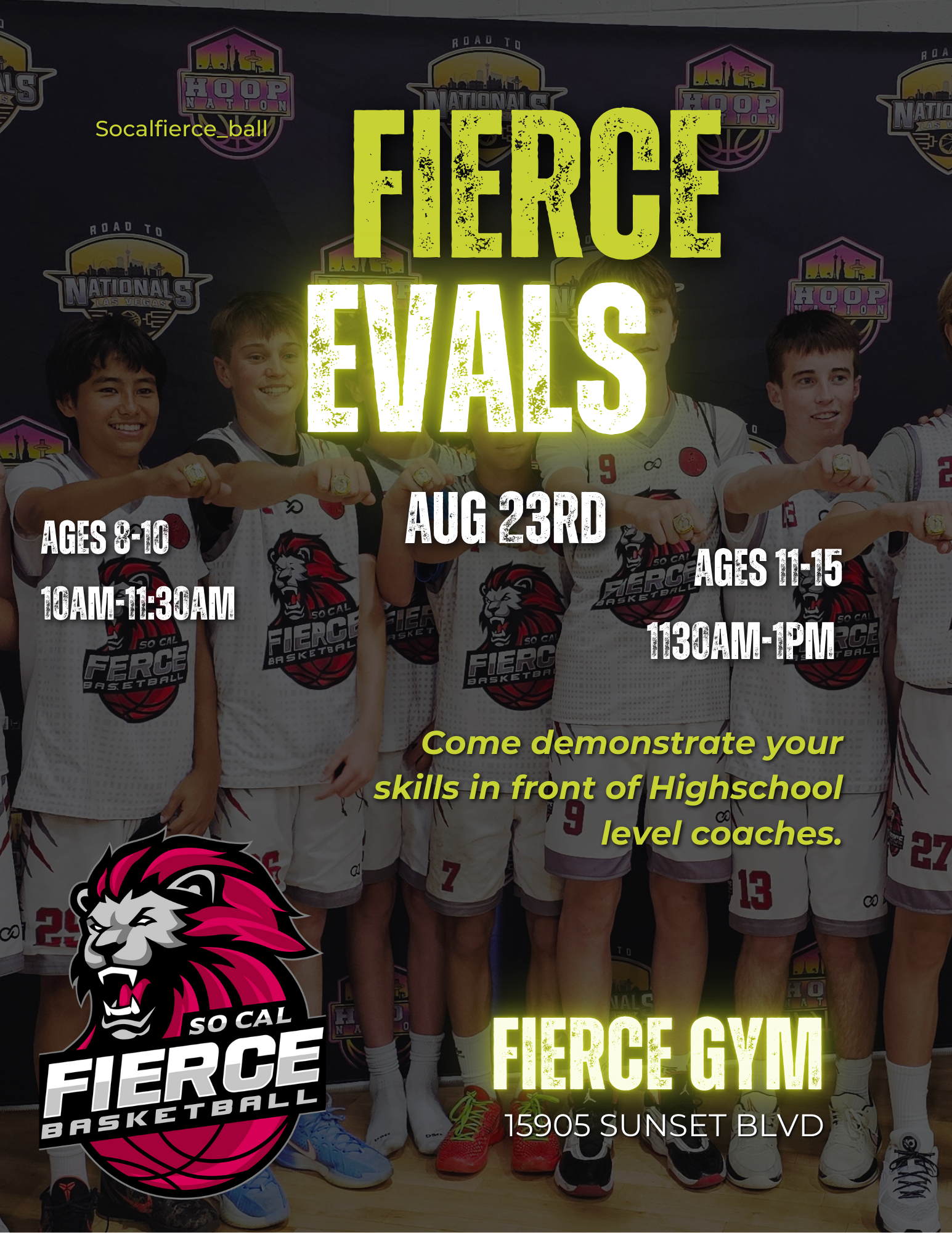 Black and Orange Greyscale Photo Basketball Tournament Flyer